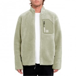 Volcom Muzzer Fuzzar Zip green tea forro polar