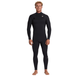 Billabong Revolution Natural chest zip 4/3mm black traje de neopreno