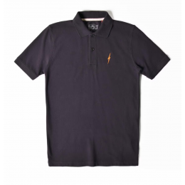 Lightning Bolt Embroidered moonless night 2023 polo