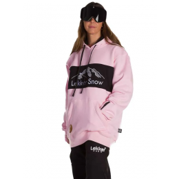 Lekker Tall Hoodie Original soft pink mountain sudadera técnica de snowboard