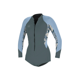 O´neill Bahia 2/1 FZ Spring Long Sleeve shade/palm neopreno de mujer