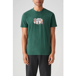 Globe Peeking Out night green 2023 camiseta