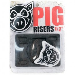 Pig Piles Hard Risers 1/2 black alzas skate