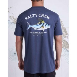 Salty Crew Rooster Premium blue camiseta