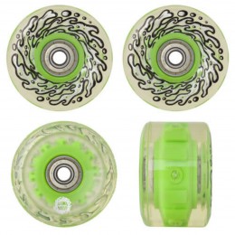 Santa Cruz Slimeballs Light UPS with Green Led and Bearings OG Slime 60mm ruedas de skateboard