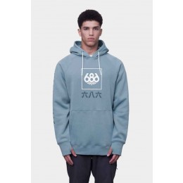 686 Script Pullover Hooded steel blue sudadera técnica