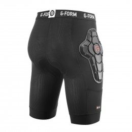 G-Form Pro-X3 bike short liner black pantalón reforzado protección
