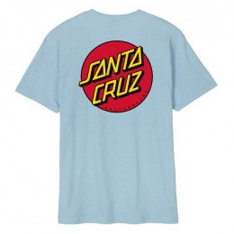 Santa Cruz Classic Dot Chest sky blue camiseta