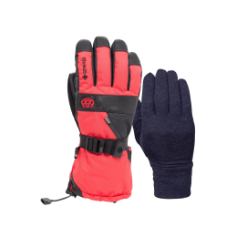 686 Gore Smarty Gauntlet true red guantes de snowboard