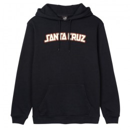 Santa Cruz Arch Stripe Hooded black sudadera