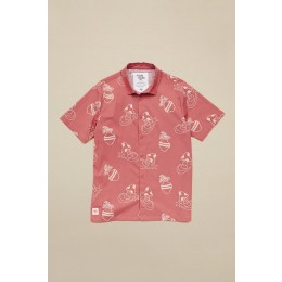 Globe Underground Holiday red smoke 2022 camisa