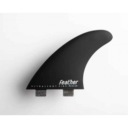 Feather Fins Ultralight Dual Tab black Quillas Surf