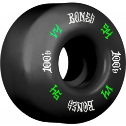 Bones 100´s #12 V4 53mm black Ruedas de skateboard