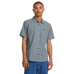 Rvca Vacationist indigo camisa