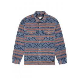 Vissla West Coast Overshirt terracotta sobre-camisa