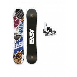 Easy Wallride + Union Flite Pro white pack de snowboard