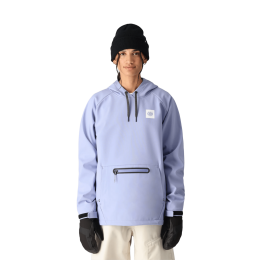 686 Waterproof Hoody purple impression chaqueta de snowboard de mujer