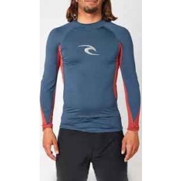 Rip Curl Waves navy marle licra manga larga