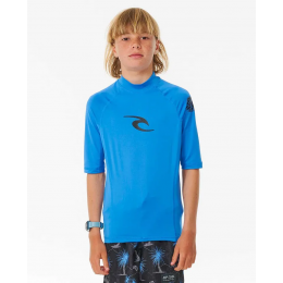 Rip Curl Brand Wave ss UPF blue gum licra de niño