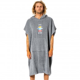 Rip Curl Wet Us Icon hooded towel grey poncho