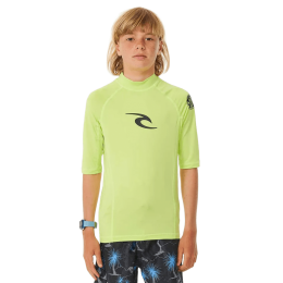 Rip Curl Brand Wave ss UPF lima licra de niño