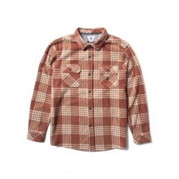 Vissla Eco ZY Polar Flannel barn red camisa