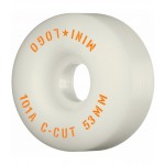 Mini logo C Cut 53mm white Ruedas de skateboard