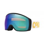 Oakley Flight Tracker M B1b white gold prizm argon iridium gafas de snowboard