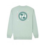 Vissla Upside Down crew sea green sudadera