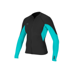 O'neill Reactor II 1,5mm front zip black aqua chaqueta de neopreno de mujer