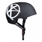 Addict Logo matte black casco de skate