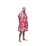 After Essentials Big Leaves pink poncho