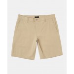 Rvca All Time Coastal Rinsed khaki 19" híbrido bermudas-bañador