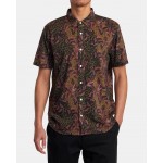 Rvca Anytime bombay brown camisa