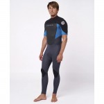 Rip curl Omega 2/2 Back Zip E-stitch Blue Traje de neopreno