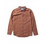 Vissla Shaper Eco Flannel terracota camisa