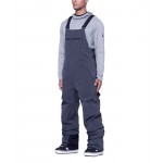 686 Hot Lap Insulated Bib black denim peto de snowboard 