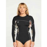Volcom Springsuit back zip Long Sleeve 1mm black neopreno de mujer