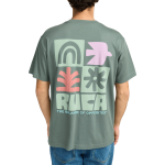 Rvca Mosaic balsam green camiseta