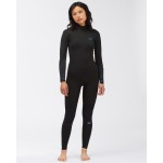 Billabong Synergy Back Zip 3/2 black palms Traje de neopreno de mujer