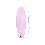 Ocean Earth EZI rider 6.6" pastel pink sofboard