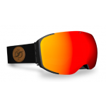 Hysteresis Freeride Magnet black red orange black leather gafas de snowboard