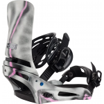 Burton Cartel X grey/pink fijaciones de snowboard