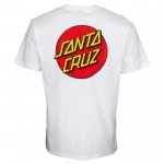 Santa Cruz Classic Dot Chest white 2022 camiseta