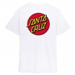 Santa Cruz Classic Dot Chest white camiseta