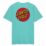 Santa Cruz Classic Dot Chest pool blue camiseta