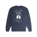 Vissla Coastal Eco Crew dark naval heather sudadera
