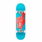 Hydroponic Hand cyan 8" skateboard completo