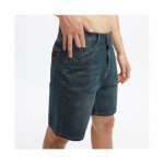 Hydroponic Duster DNM dark used denim bermudas