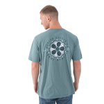 Hurley Flowered oracle aqua camiseta